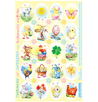 Velikonoční samolepky Glitr 524-G