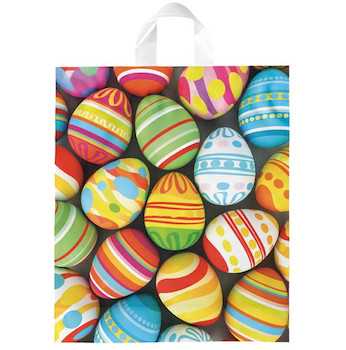 Velikonoční taška kraslice PE s uchem 39x46 cm 1ks
