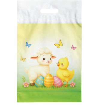 Velikonoční taška PE s průhmatem Ovečka 29x46x8cm 1ks