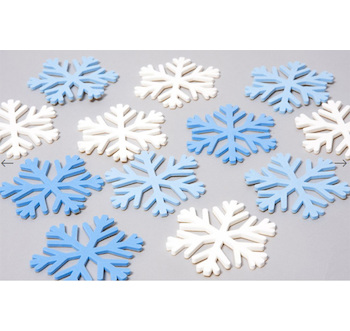 Vločka malá nelepicí 25ks 82mm mix