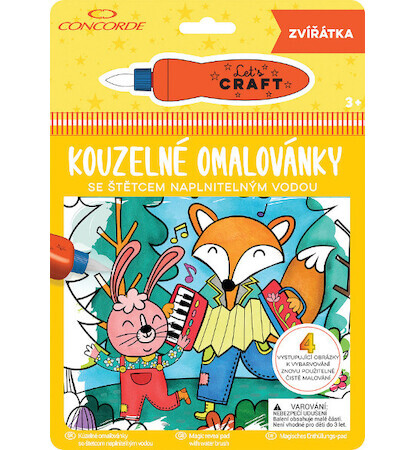 Vodové omalovánky Zvířátka
