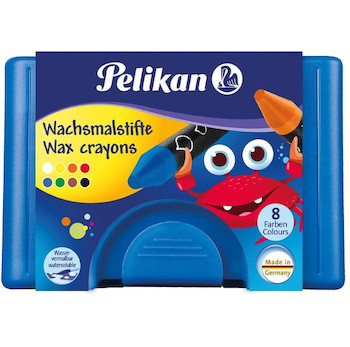Voskovky Pelikán 8ks v plastovém boxu