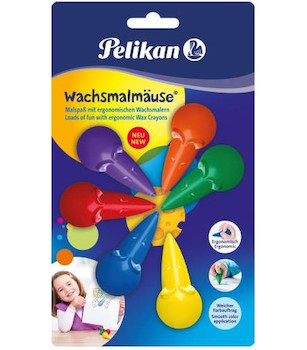 Voskovky Pelikan Myška 6ks