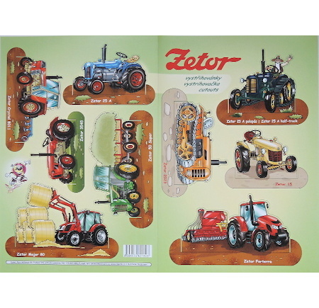 Vystřihovánky A3 Zetor - Traktory