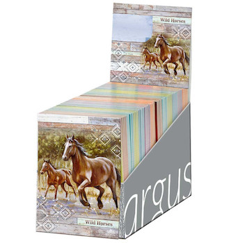 Zápisník trhací Wild Horses 9x12 cm