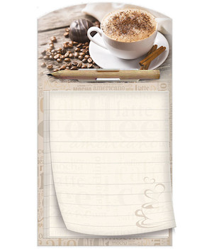 Zápisník trhací s magnetem Cappuccino