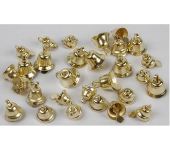 Zvonečky zlaté 6-10mm 30ks