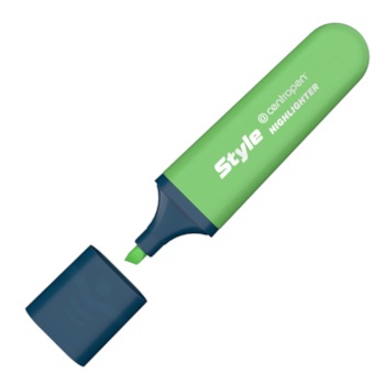 Zvýrazňovač 6252 Style pastel zelený