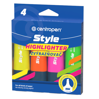 Zvýrazňovač 6252 Style sada 4ks