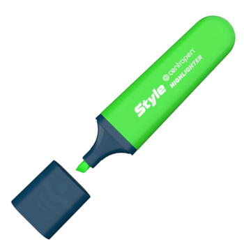 Zvýrazňovač 6252 Style zelený