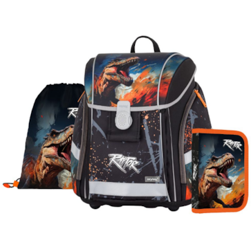 Aktovka školní Premium Light Dino sada