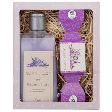 Dárková sada pro ženu Victorian Style – Levandule sprchový gel 200 ml a mýdlo 30 g