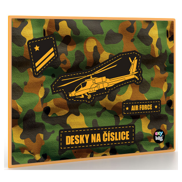 Desky na číslice Helikoptéra