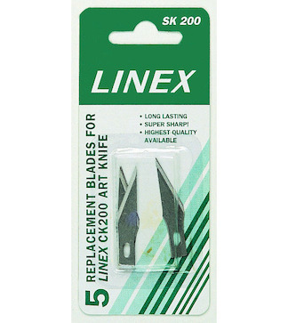 Náhradní břity pro skalpelový nůž Linex CK200 5ks