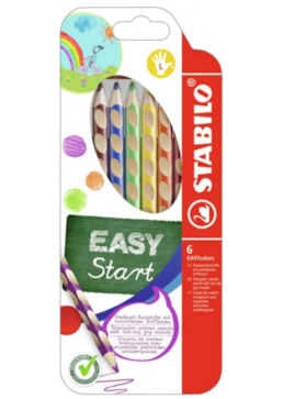Pastelky Stabilo EASYcolors 6ks levák