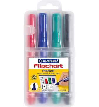 Popisovač 8550 Flipchart sada 4ks