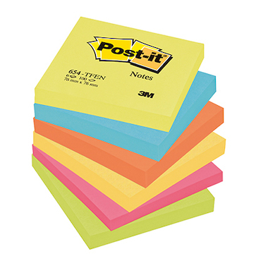 Samolepicí blok Energy 76x76mm 6 bločků