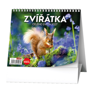 Stolní kalendář IDEÁL Zvířátka celého světa