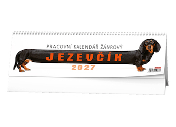 Stolní kalendář Pracovní kalendář žánrový Jezevčík