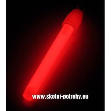Svítící přívěsek na krk červený